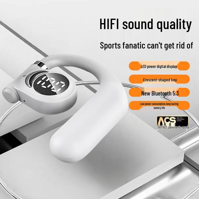D26 Long-Lasting Wireless Single-Ear Bluetooth Earphone with Ear Hook for Business & Sports
D26 Long-Lasting Wireless Single-Ear Bluetooth Earphone with Ear Hook for Business & Sports