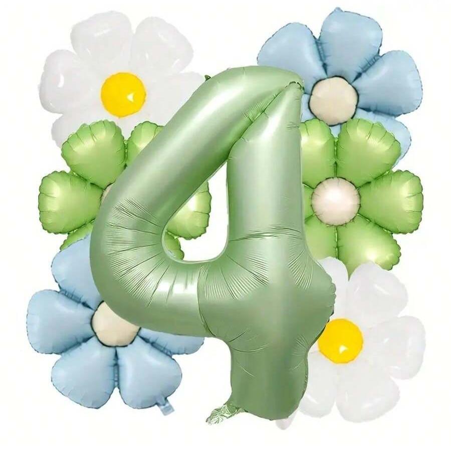 7pcs 40 inch Olive Green Digital Number Balloon and Daisy Aluminum Foil Balloon for Birthday Anniversary Party Decoration Other
7pcs 40 inch Olive Green Digital Number Balloon and Daisy Aluminum Foil Balloon for Birthday Anniversary Party Decoration Other