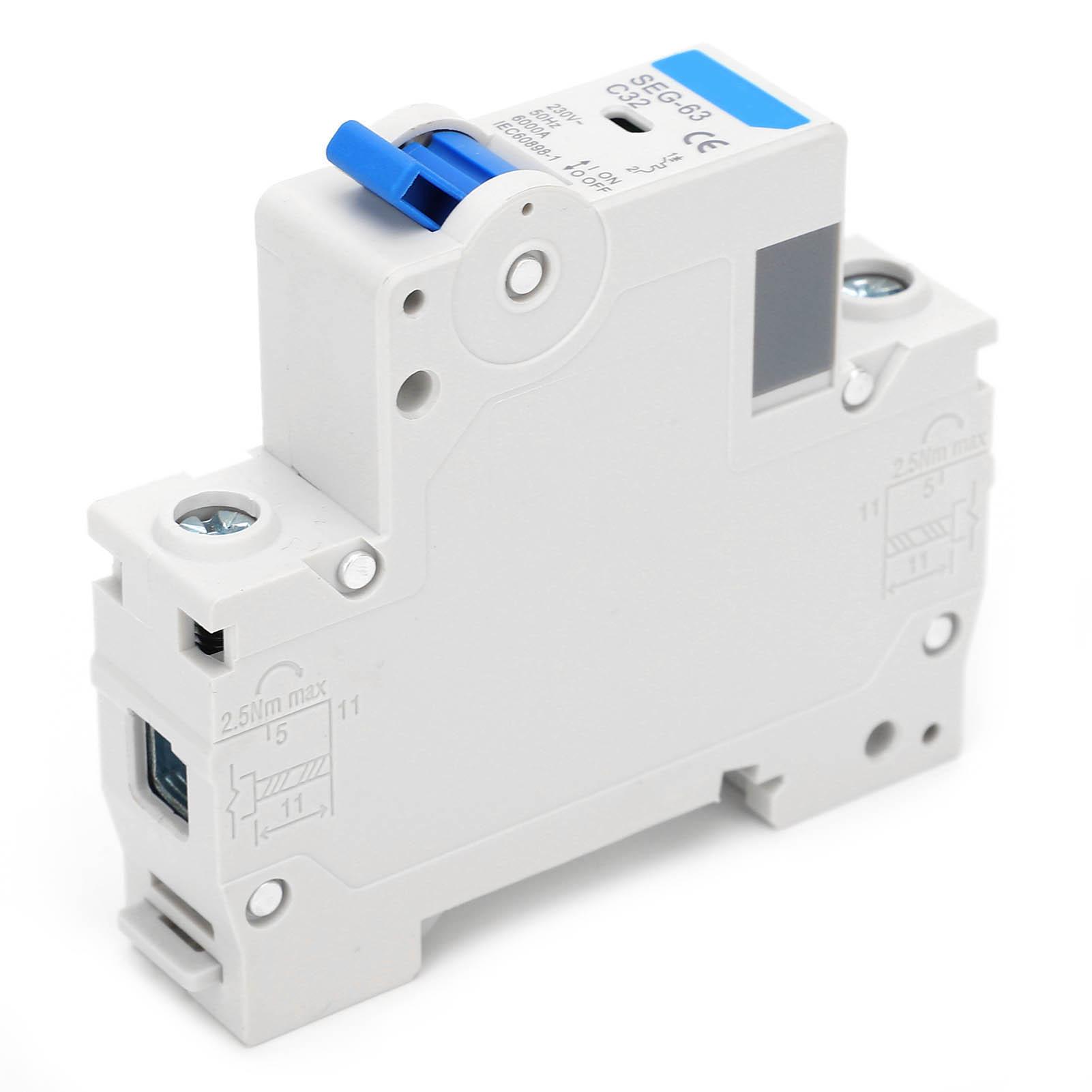 Автоматичний вимикач Монтаж на DIN-рейку Ручний привід Мініатюрний повітряний вимикач SEG 63c6
Автоматичний вимикач Монтаж на DIN-рейку Ручний привід Мініатюрний повітряний вимикач SEG 63c6