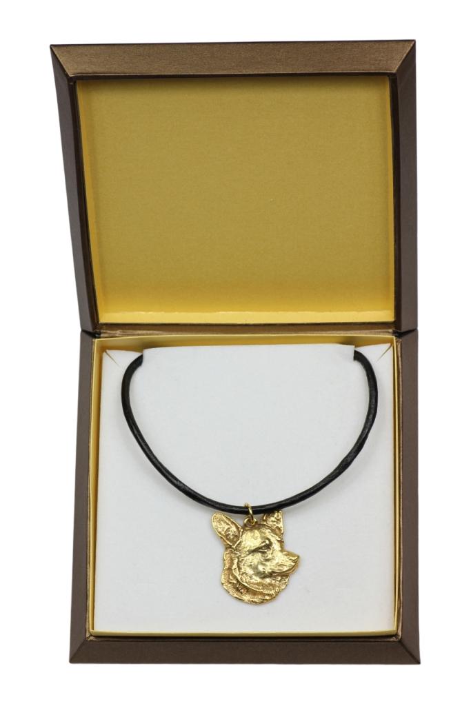Cardigan Welsh Corgi - Dog necklace in gift box, gold-plated pendant for dog fan, striking jewellery by Art-Dog
Cardigan Welsh Corgi - Dog necklace in gift box, gold-plated pendant for dog fan, striking jewellery by Art-Dog