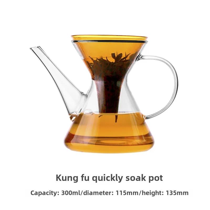 Чайник для быстрого заваривания Kung Fu Tea, термостойкий стеклянный, с отделением для чая и воды, домашняя термостойкая посуда для чая
Чайник для быстрого заваривания Kung Fu Tea, термостойкий стеклянный, с отделением для чая и воды, домашняя термостойкая посуда для чая
