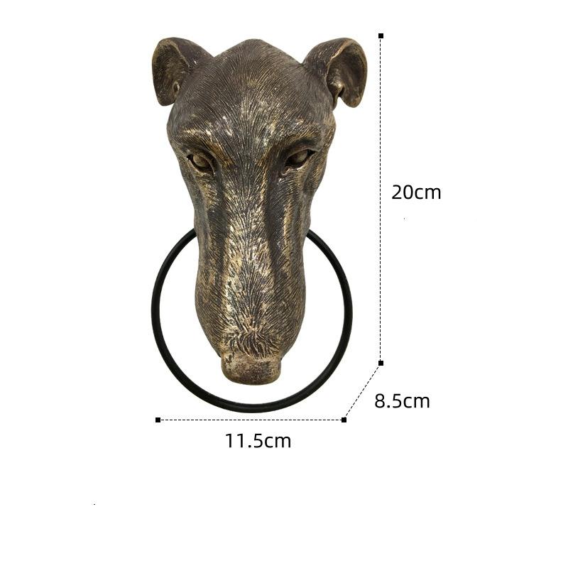 Animal Head Resin Handicraft Hook Door Handle Circular Towel Rack Background Wall Decoration Dog s Head Hanging Piece
Animal Head Resin Handicraft Hook Door Handle Circular Towel Rack Background Wall Decoration Dog s Head Hanging Piece