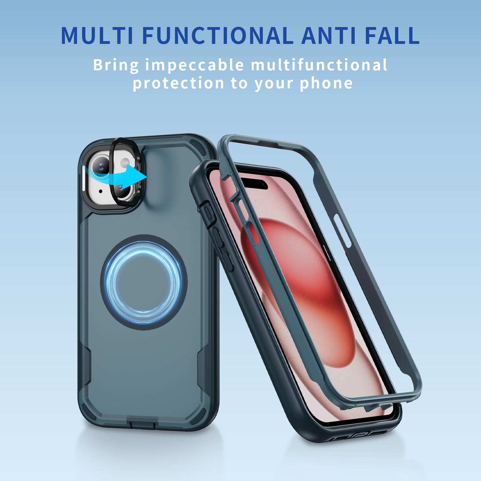 For iPhone 15 Case Compatible with MagSafe Lens Frame Kickstand TPU+PC Shockproof Phone Cover As Shown C
For iPhone 15 Case Compatible with MagSafe Lens Frame Kickstand TPU+PC Shockproof Phone Cover As Shown C