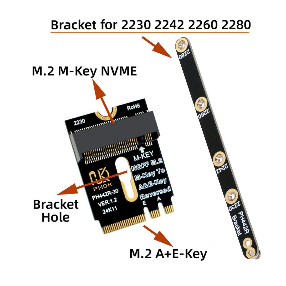 EP-043-BK NGFF A+E-Key Male to NVME M-Key Female Extension Adapter for Laptop Mainboard SSD As Shown A
EP-043-BK NGFF A+E-Key Male to NVME M-Key Female Extension Adapter for Laptop Mainboard SSD As Shown A