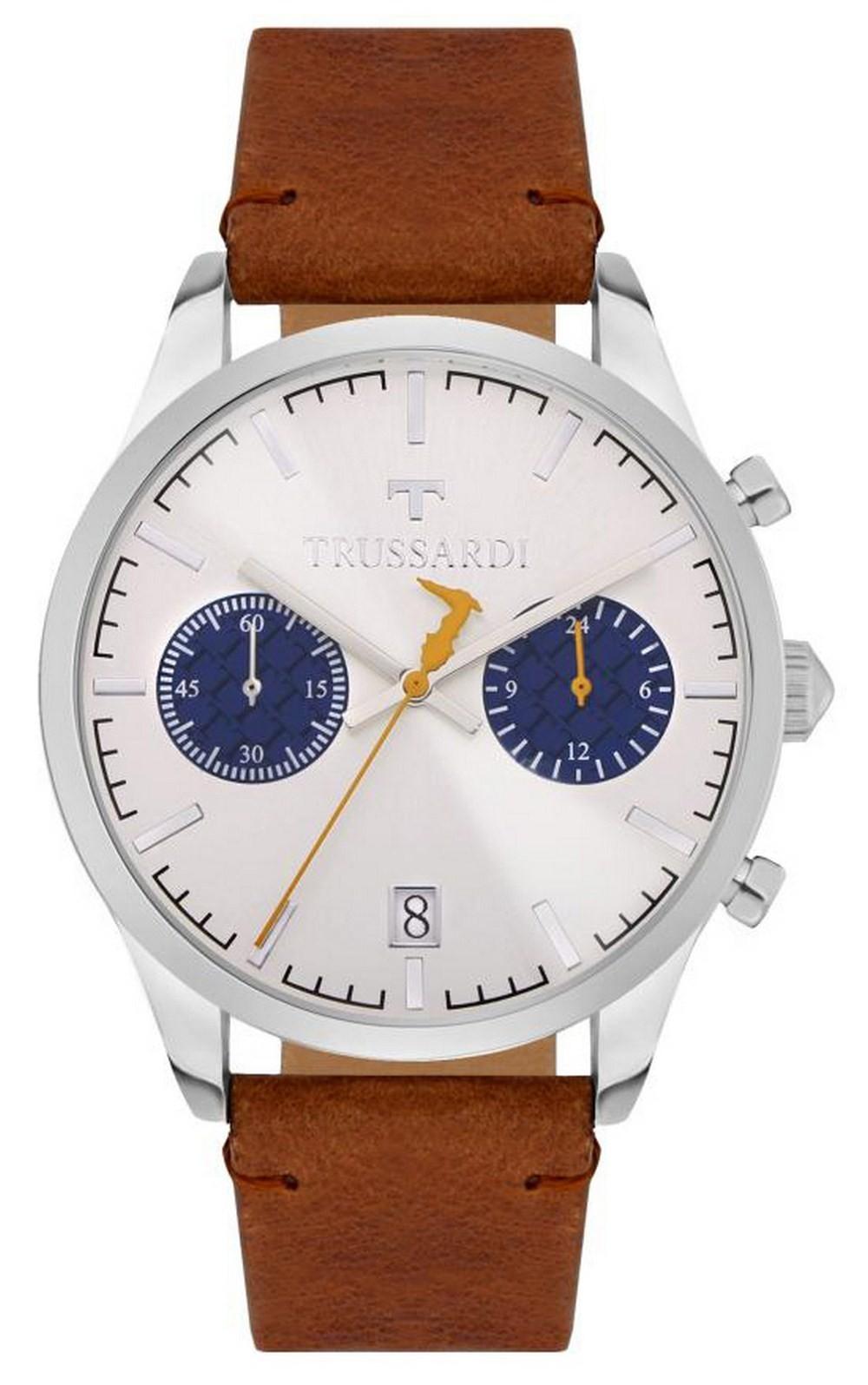 Trussardi T-Genus Chronograph Silver Dial Leather Strap Quartz R2471613004 Men s Watch
Trussardi T-Genus Chronograph Silver Dial Leather Strap Quartz R2471613004 Men s Watch