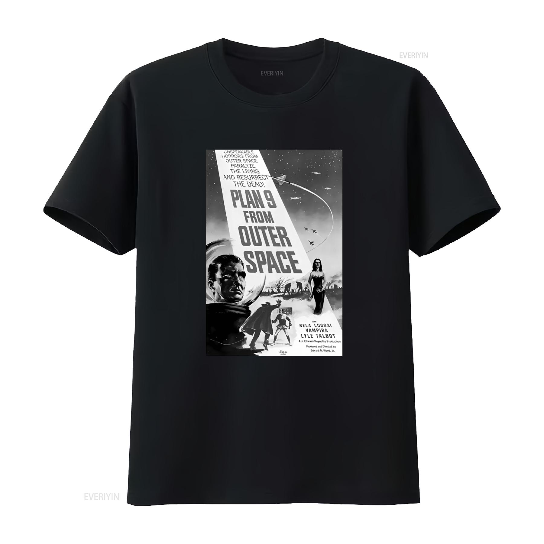 Plan 9 From Outer Space Black White Movie Poster T Shirt Retro Sci Fi Horror Design vintage Washed Stylish streetwear homme 4XL
Plan 9 From Outer Space Black White Movie Poster T Shirt Retro Sci Fi Horror Design vintage Washed Stylish streetwear homme 4XL