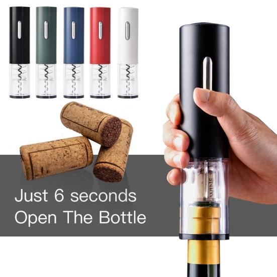 Electric Wine Bottle Opener Automatic Corkscrew with Foil Cutter One-Touch Operation Easy Cork Removal Tool Gift for Wine Lovers синій
Electric Wine Bottle Opener Automatic Corkscrew with Foil Cutter One-Touch Operation Easy Cork Removal Tool Gift for Wine Lovers синій