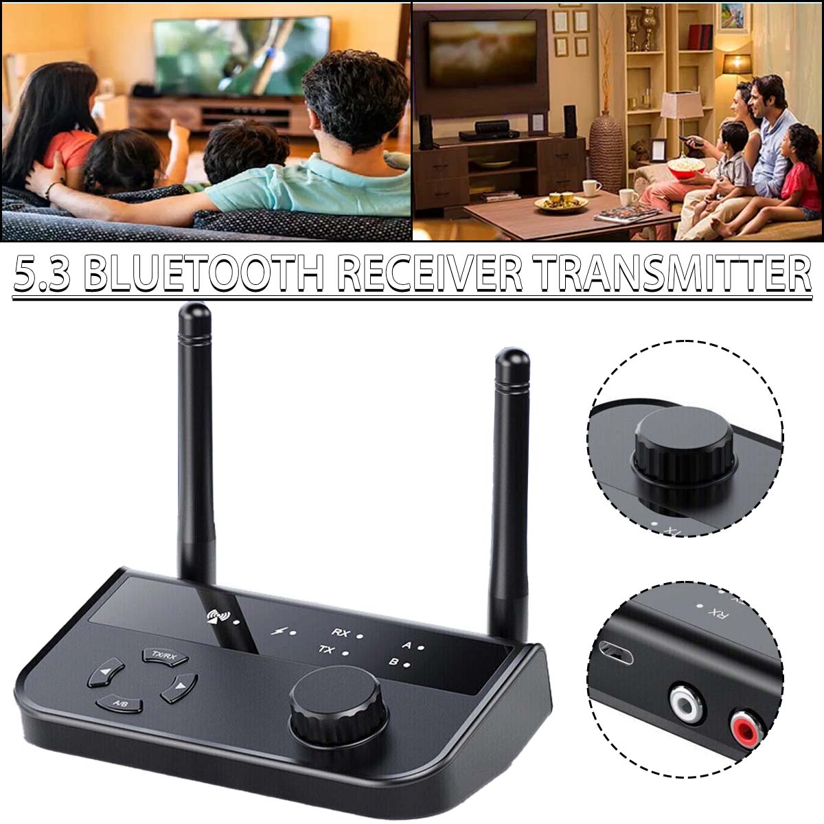 PDTO Новый Bluetooth-передатчик дальнего действия, приемник для ТВ, домашний стерео аудиоадаптер
PDTO Новый Bluetooth-передатчик дальнего действия, приемник для ТВ, домашний стерео аудиоадаптер