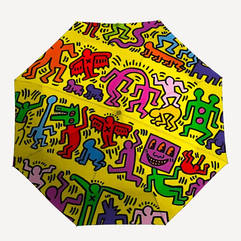 1pc Dance Party Cartoon Automatic Open/close Umbrella, 8-Rib sturdy structure, Auto Folding/Opening, Portable Travel Umbrella for Women,103
1pc Dance Party Cartoon Automatic Open/close Umbrella, 8-Rib sturdy structure, Auto Folding/Opening, Portable Travel Umbrella for Women,103