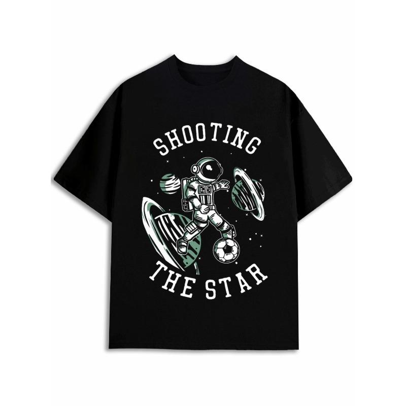 European sizes Space Soccer Star Tee Men S Graphic T Shirts Black Short Graphic Comfortable Loose And Fashionable T-Shirt for Summer Casual Daily Wear S чёрный
European sizes Space Soccer Star Tee Men S Graphic T Shirts Black Short Graphic Comfortable Loose And Fashionable T-Shirt for Summer Casual Daily Wear S чёрный