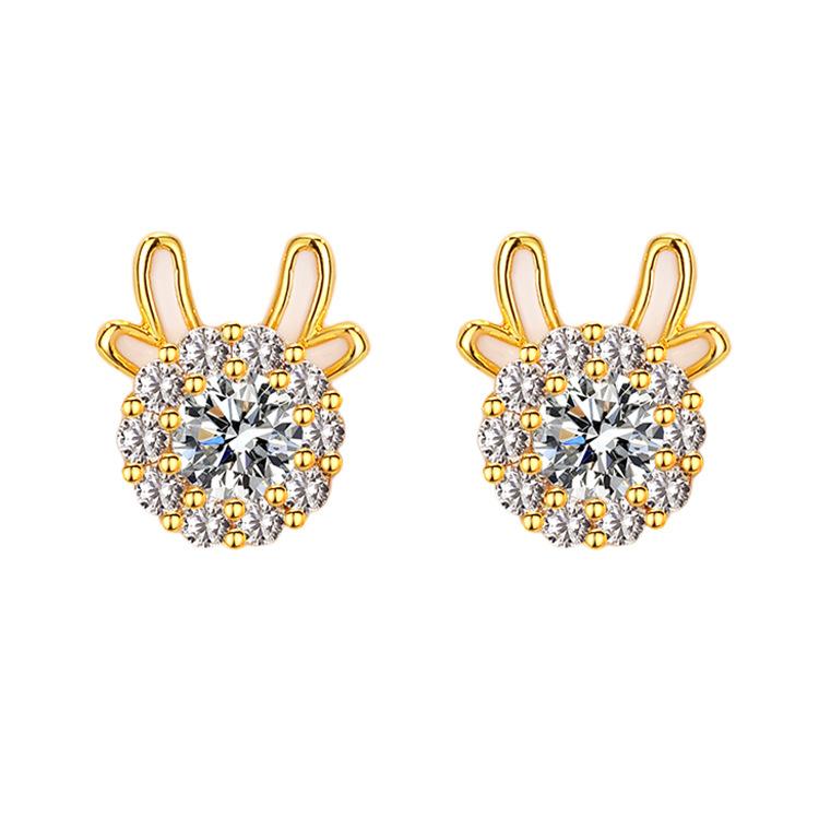 Full Diamond Cute Dragon Stud Earrings Female Rotatable Disc Niche Design Sense Sparkling Dragon Year Stud Earrings
Full Diamond Cute Dragon Stud Earrings Female Rotatable Disc Niche Design Sense Sparkling Dragon Year Stud Earrings