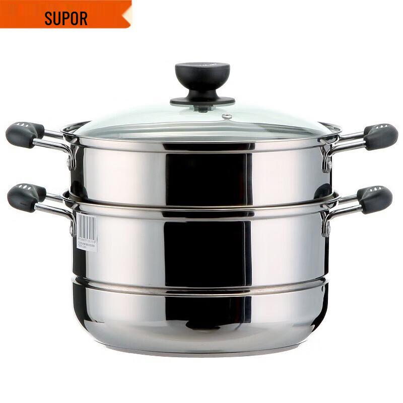 Supor 304 Stainless Steel Double Layer Steamer
Supor 304 Stainless Steel Double Layer Steamer