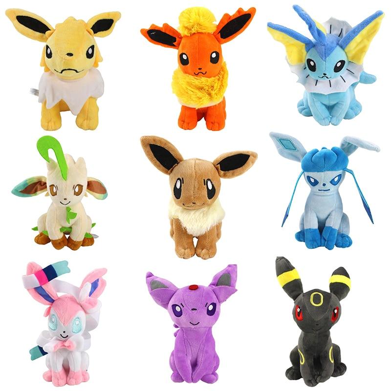 Плюшевые игрушки Pokemon Eevee, 9 видов плюшевых игрушек Pokemon, высота 20 см, коллекция игрушек, детский подарок
Плюшевые игрушки Pokemon Eevee, 9 видов плюшевых игрушек Pokemon, высота 20 см, коллекция игрушек, детский подарок