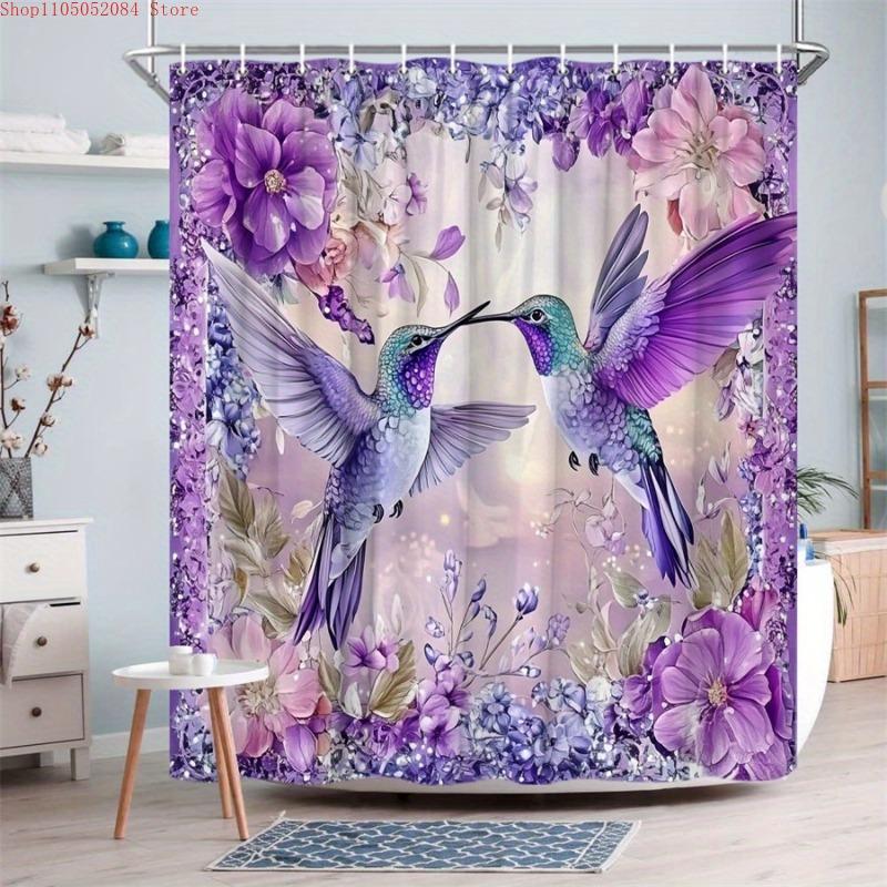 1Pc Vibrant Hummingbirds Floral Shower Curtain - With Hooks Waterproof Mildew Proof Easy Install Washable W60H190(CM)-1 Pcs
1Pc Vibrant Hummingbirds Floral Shower Curtain - With Hooks Waterproof Mildew Proof Easy Install Washable W60H190(CM)-1 Pcs
