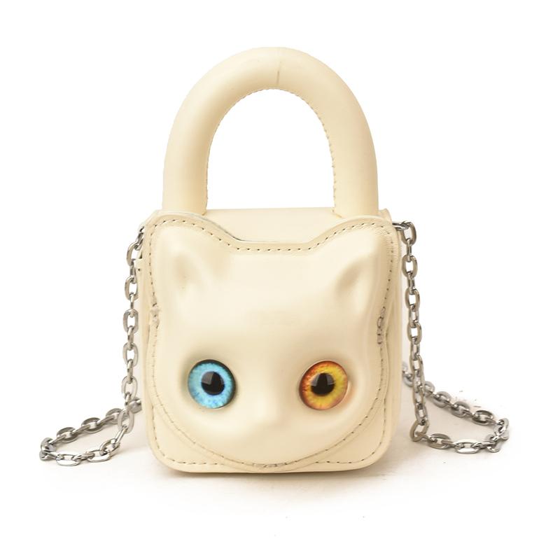 2026 New 3D Cartoon Cat Eye Mini Handbag Cute Cat Face Hot Trendy Crossbody Bag Chain Fashion Small Shoulder Bag for Women Girls білий
2026 New 3D Cartoon Cat Eye Mini Handbag Cute Cat Face Hot Trendy Crossbody Bag Chain Fashion Small Shoulder Bag for Women Girls білий