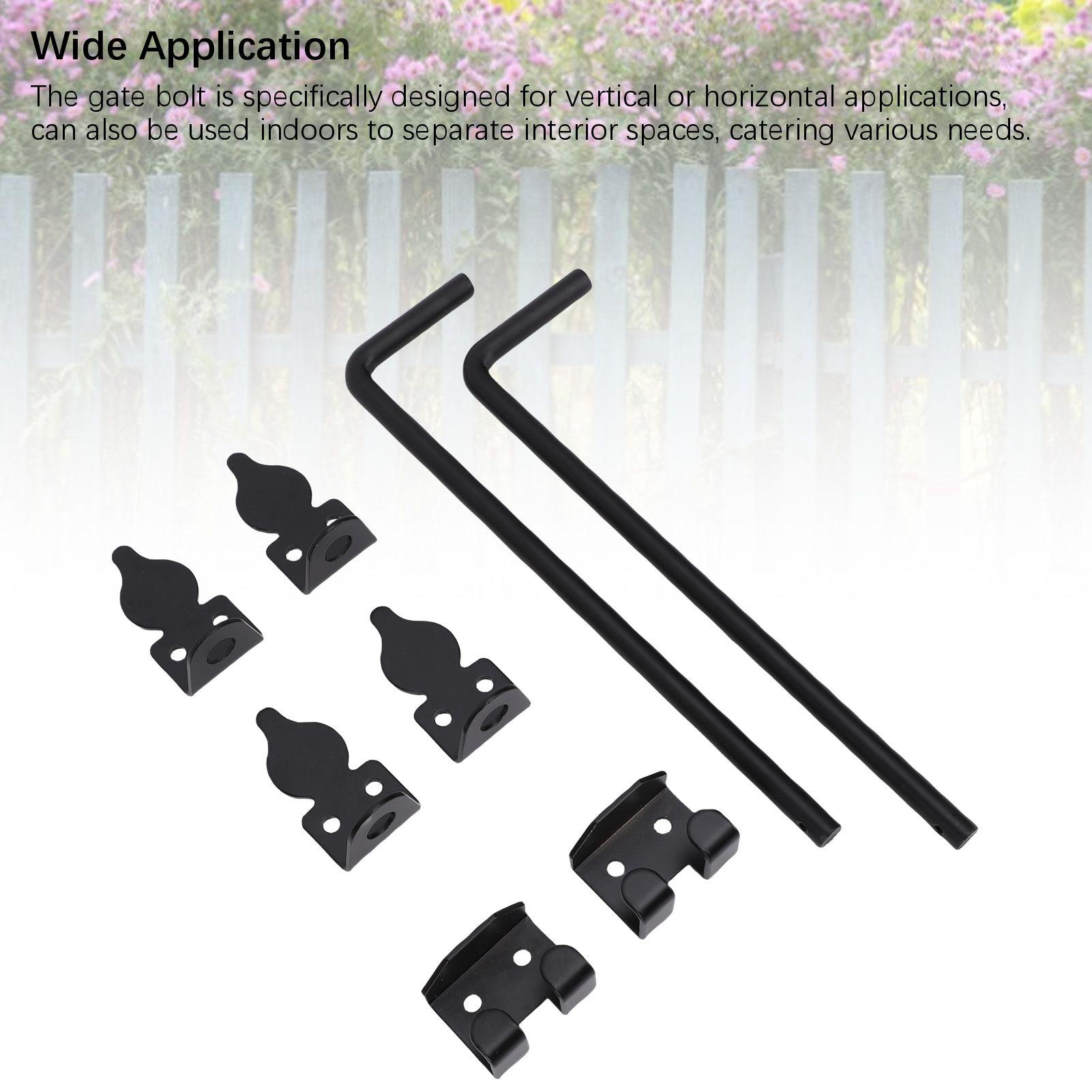 2Pcs Heavy Duty Cane Bolt Gate Drop Rod Efficient Locking Weather Proof Steel Gate Bolt Hardware for Wooden Fence
2Pcs Heavy Duty Cane Bolt Gate Drop Rod Efficient Locking Weather Proof Steel Gate Bolt Hardware for Wooden Fence