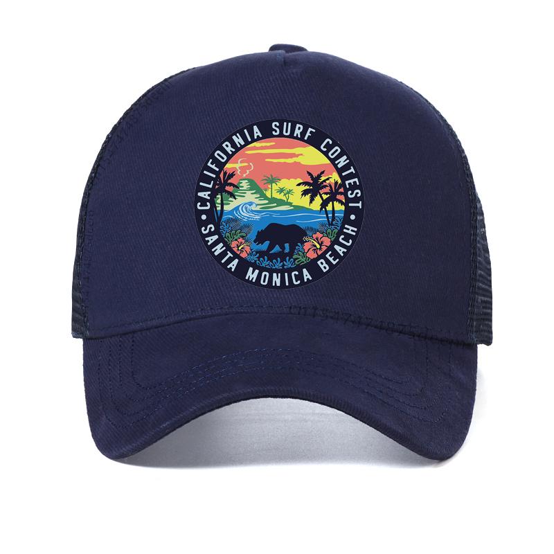 summer california surf contest baseball cap outdoor Cartoon print santa monica beach Women hat Mesh breathable Snapback hats Adjustable темно-синього кольору
summer california surf contest baseball cap outdoor Cartoon print santa monica beach Women hat Mesh breathable Snapback hats Adjustable темно-синього кольору