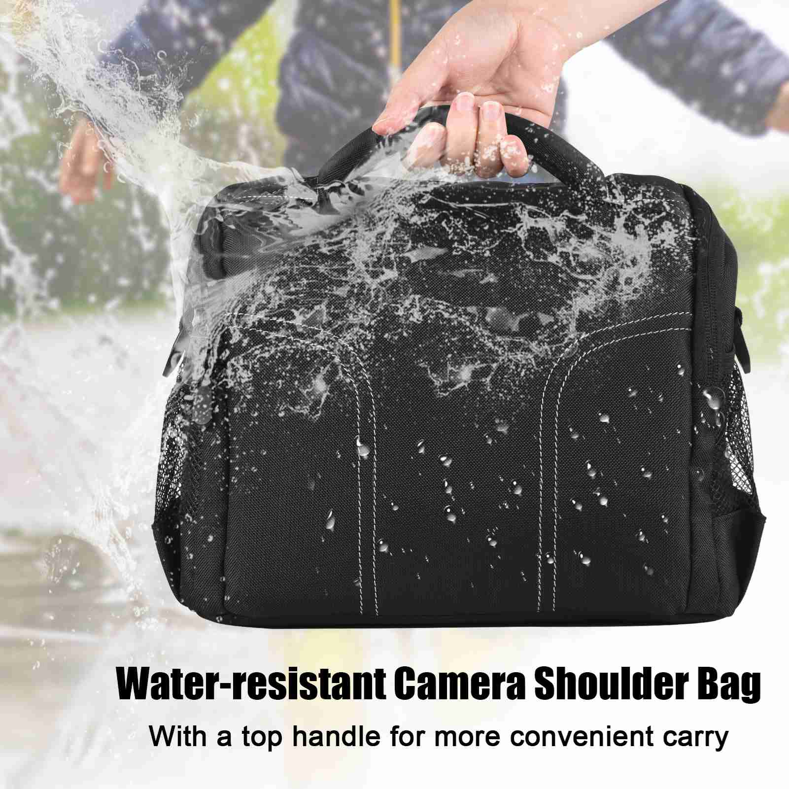 Camera Bag Water Resistant Shockproof Photography DSLR Camera Shoulder Bag with Shoulder Strap Black чёрный
Camera Bag Water Resistant Shockproof Photography DSLR Camera Shoulder Bag with Shoulder Strap Black чёрный