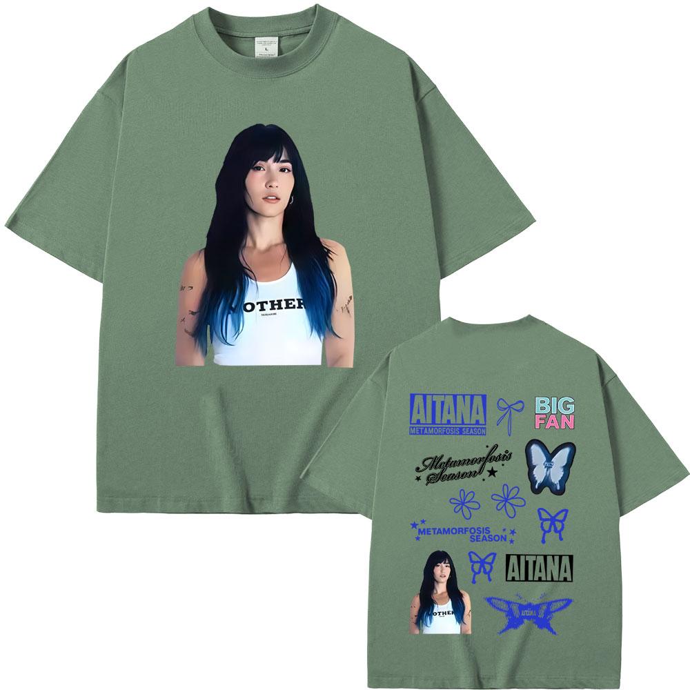 Singer Aitana Face Graphic Tshirt CUARTO AZUL Logo Print Tshirts Men Women Fashion Casual Oversized Short Sleeve Tops T Shirts 4XL
Singer Aitana Face Graphic Tshirt CUARTO AZUL Logo Print Tshirts Men Women Fashion Casual Oversized Short Sleeve Tops T Shirts 4XL