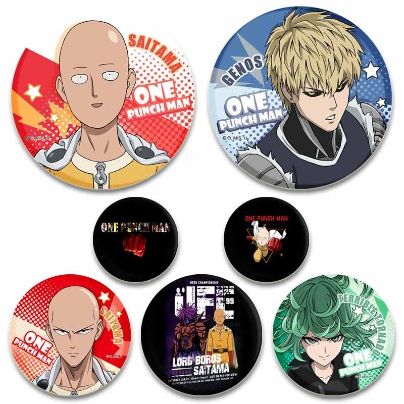 58 мм Saitama ONE PUNCH MAN, эмалированные булавки Genos, аниме-фигурка, брошь из сплава, круглые значки, булавка на лацкан, куртки, джинсы, ювелирные изделия, аксессуары, подарки
58 мм Saitama ONE PUNCH MAN, эмалированные булавки Genos, аниме-фигурка, брошь из сплава, круглые значки, булавка на лацкан, куртки, джинсы, ювелирные изделия, аксессуары, подарки