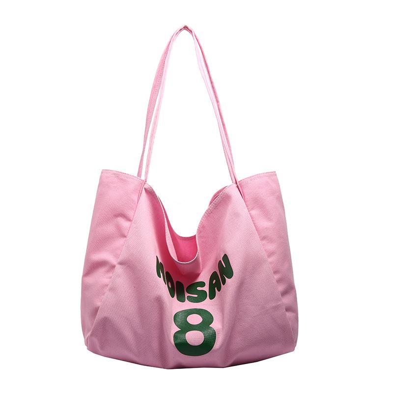 Japanese and Korean ins simple letter canvas bag versatile large capacity lazy shoulder handbag textured commuter messenger bag рожевий
Japanese and Korean ins simple letter canvas bag versatile large capacity lazy shoulder handbag textured commuter messenger bag рожевий