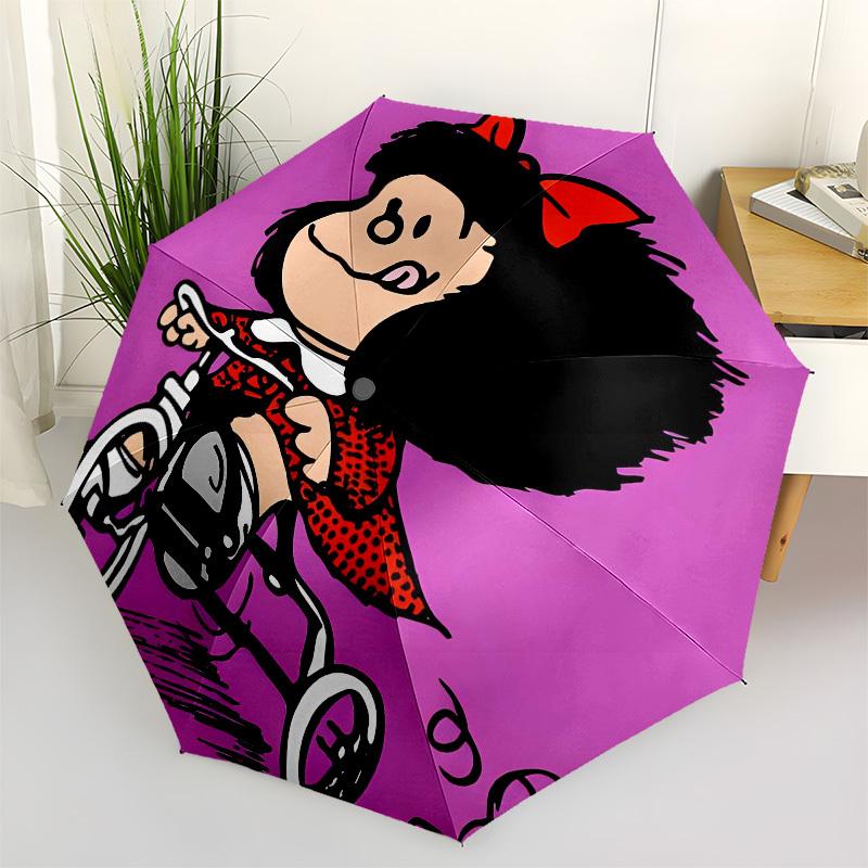 Mafalda, Bicycle Automatic Opening and Closing, 8 rib Structure Portable Umbrella, Suitable for Men and Women in All Seasons Perfect Gift f
Mafalda, Bicycle Automatic Opening and Closing, 8 rib Structure Portable Umbrella, Suitable for Men and Women in All Seasons Perfect Gift f