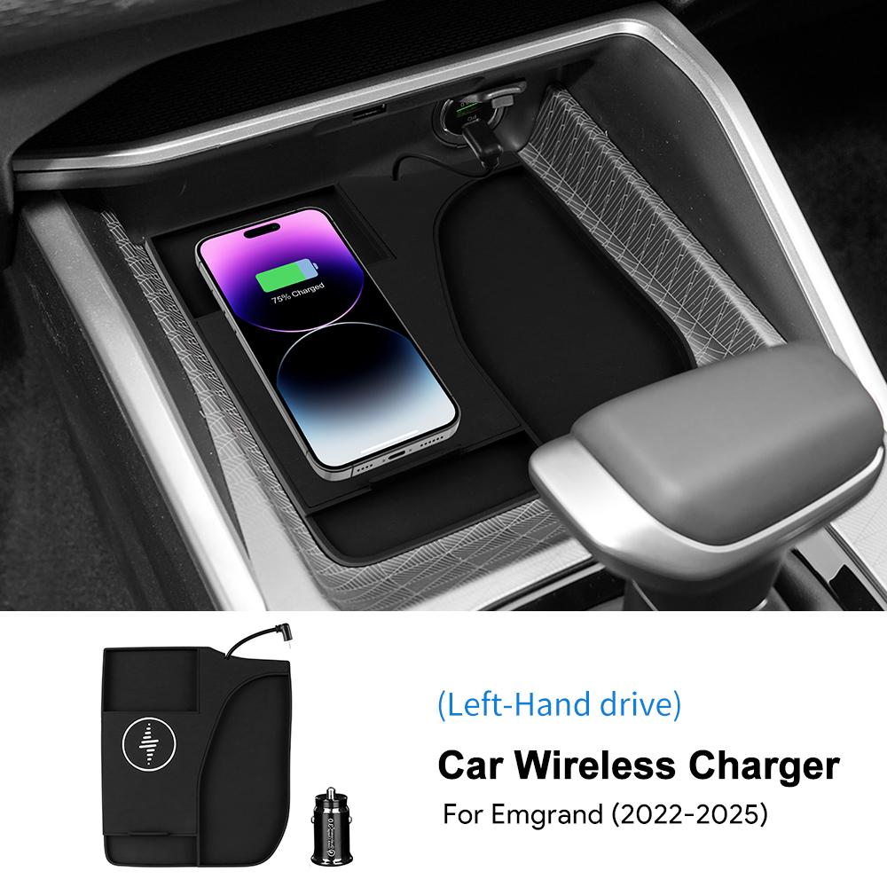 Car Wireless Charger Pad Stable Fast Charging For Geely Emgrand -2025 Center Console Storage Box Trim Decoration Accessories LHD
Car Wireless Charger Pad Stable Fast Charging For Geely Emgrand -2025 Center Console Storage Box Trim Decoration Accessories LHD