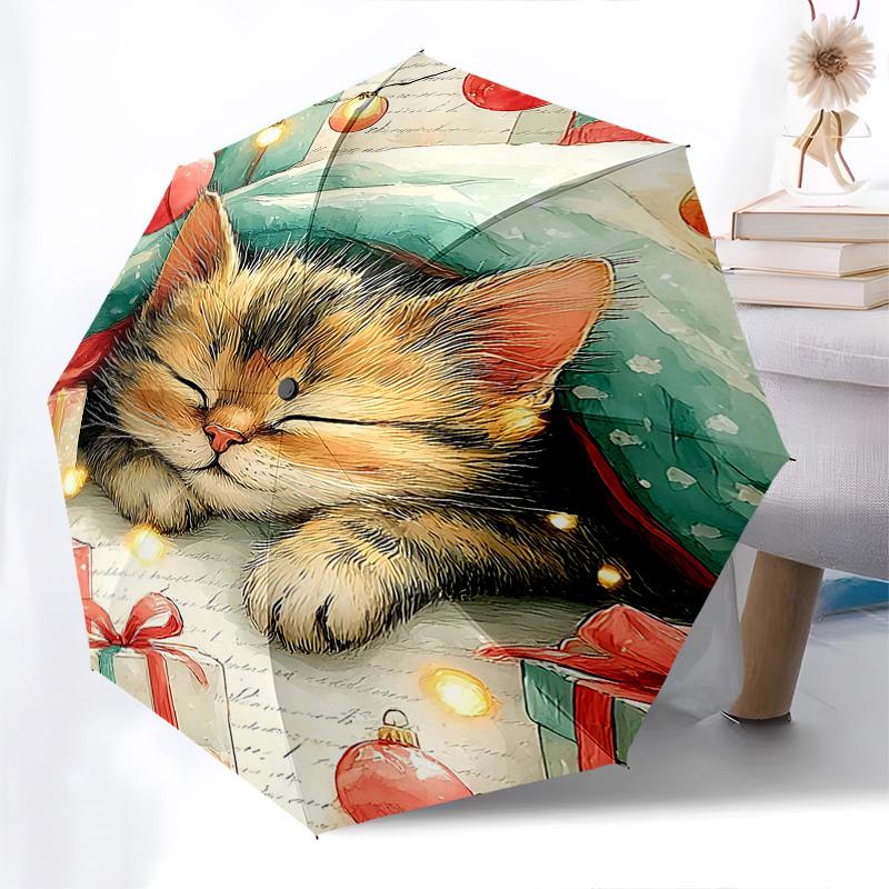 1pc Christmas Festival Gift: Automatic Opening/Closing Umbrella with Convenient Three-Fold Design, 8-Bone Iron Frame, Outdoor Use, Perfect for Fans, T
1pc Christmas Festival Gift: Automatic Opening/Closing Umbrella with Convenient Three-Fold Design, 8-Bone Iron Frame, Outdoor Use, Perfect for Fans, T