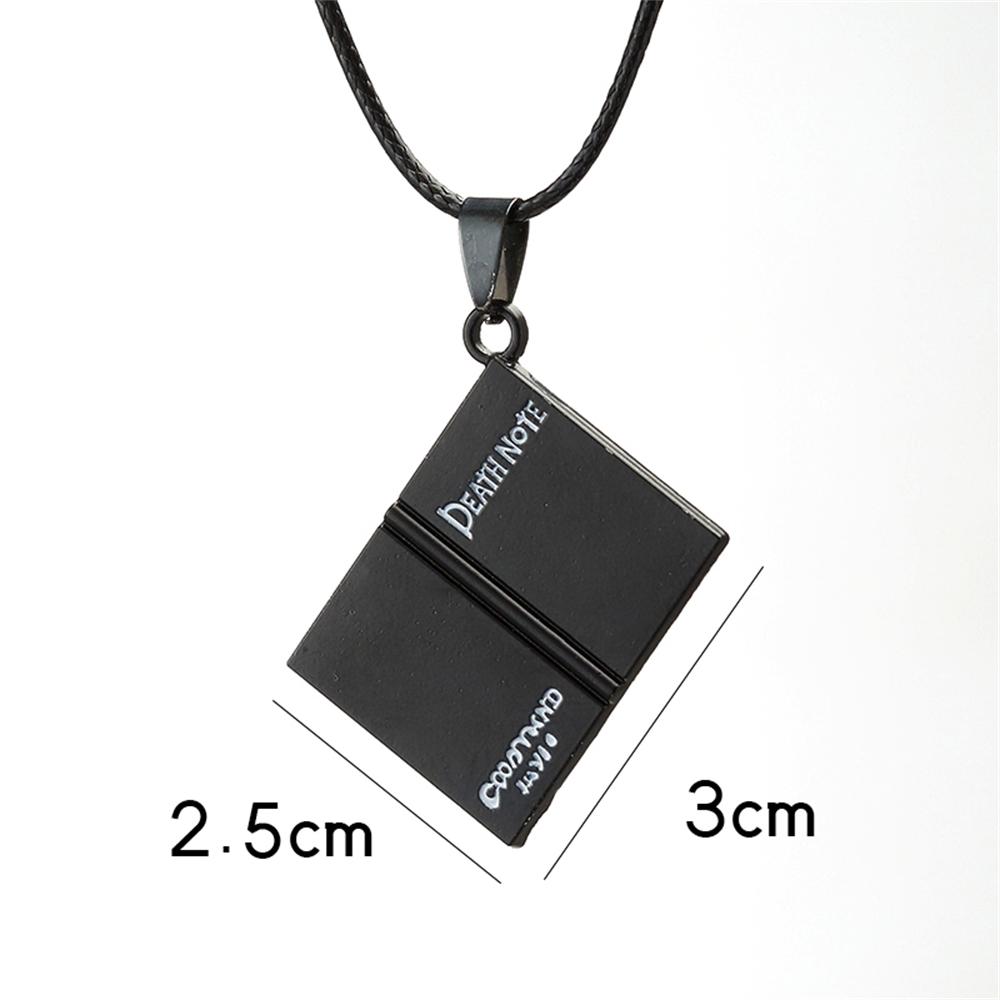 New Anime Death Necklace Rope Leather Choker Fashion Black Book Model Pendant Necklace For Women And Men Accessory 50cm
New Anime Death Necklace Rope Leather Choker Fashion Black Book Model Pendant Necklace For Women And Men Accessory 50cm