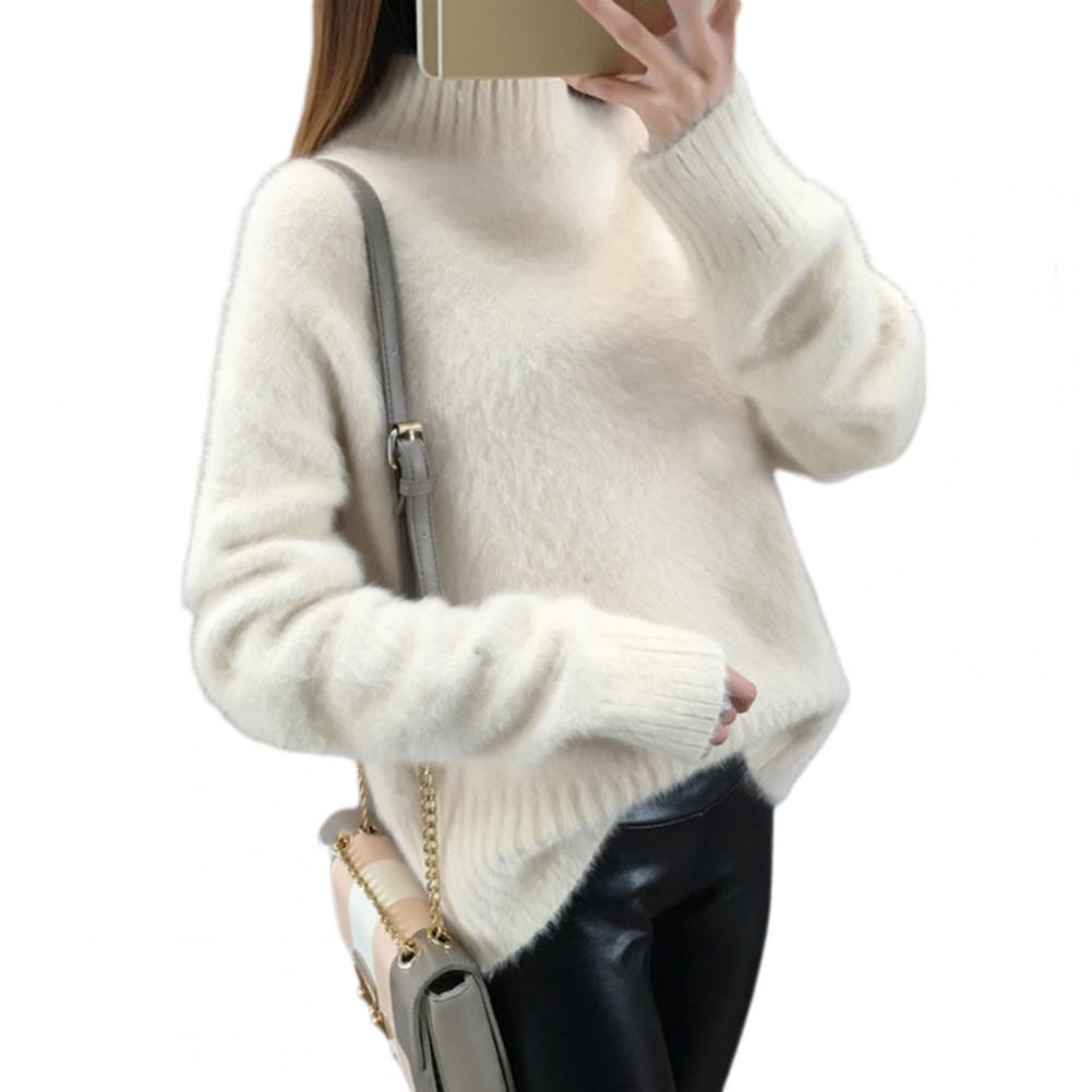 Вязаный свитер Уютная женская трикотажная коллекция Свитер с полувысоким воротником Ребристая отделка Трикотажный топ Эластичный пуловер с длинными рукавами One Size белый
Вязаный свитер Уютная женская трикотажная коллекция Свитер с полувысоким воротником Ребристая отделка Трикотажный топ Эластичный пуловер с длинными рукавами One Size белый