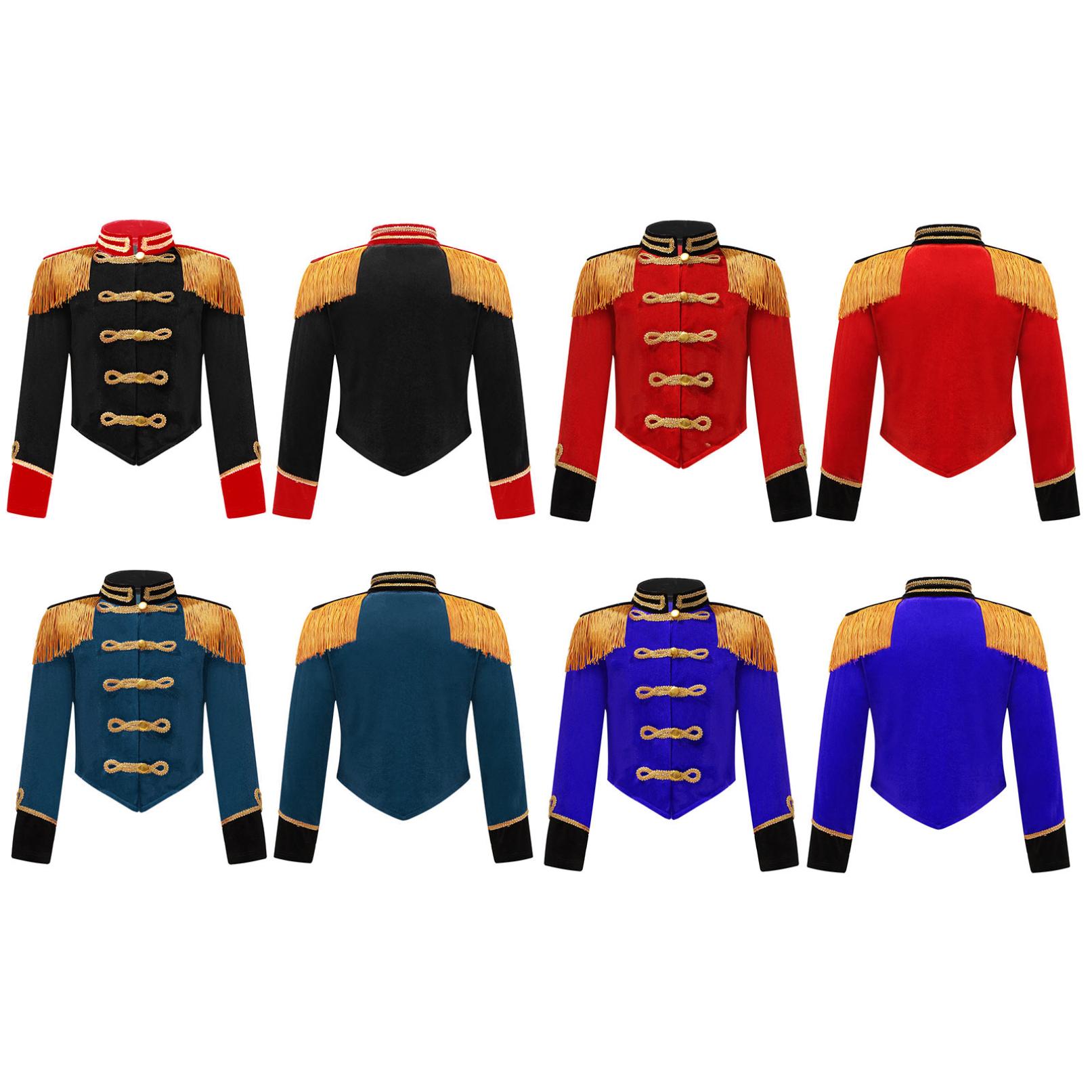 Діти Дівчата Circus Ringmaster Stand Collar Long Sleeve Tassel Outfit Jacket Cosplay Performance Costume 9-10 Years
Діти Дівчата Circus Ringmaster Stand Collar Long Sleeve Tassel Outfit Jacket Cosplay Performance Costume 9-10 Years