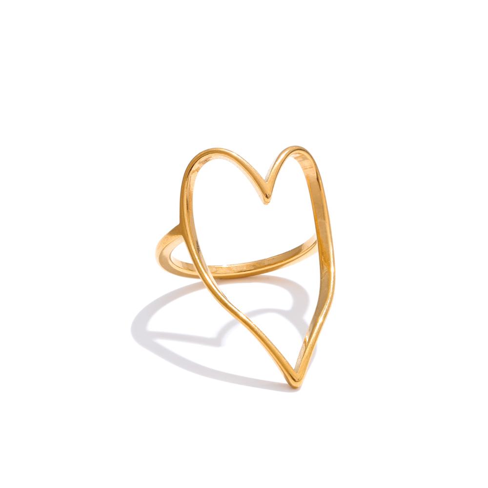 Yhpup Size 6 7 8 Minimalist Stainless Steel Heart Hollow Finger Fashion Ring 18K Golden PVD Plated Romantic Fashion Jewelry Gift 6
Yhpup Size 6 7 8 Minimalist Stainless Steel Heart Hollow Finger Fashion Ring 18K Golden PVD Plated Romantic Fashion Jewelry Gift 6