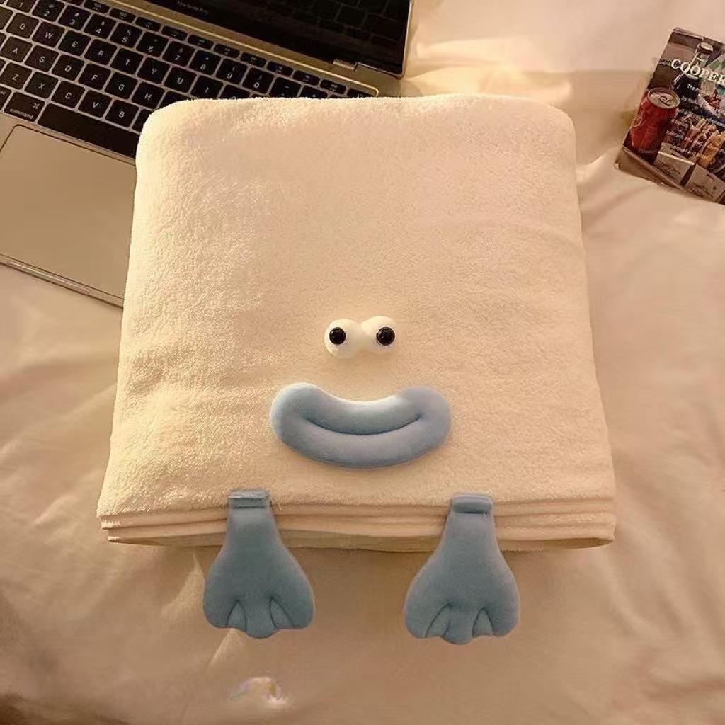 New Cartoon Duck Coral Fleece Towel - Soft, Skin-Friendly Face & Bath Towel for Students Towel 75x35 cm синій
New Cartoon Duck Coral Fleece Towel - Soft, Skin-Friendly Face & Bath Towel for Students Towel 75x35 cm синій
