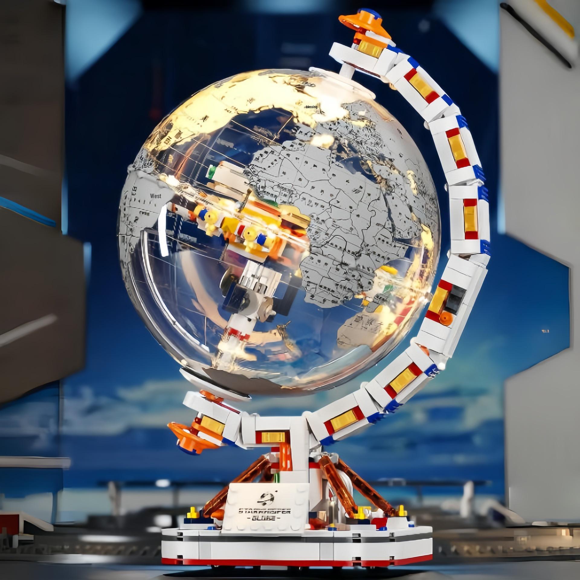 Enlighten Space Luminous Globe for LEGO-Compatible Building Blocks - Children s Toy Gift Ornaments.
Enlighten Space Luminous Globe for LEGO-Compatible Building Blocks - Children s Toy Gift Ornaments.