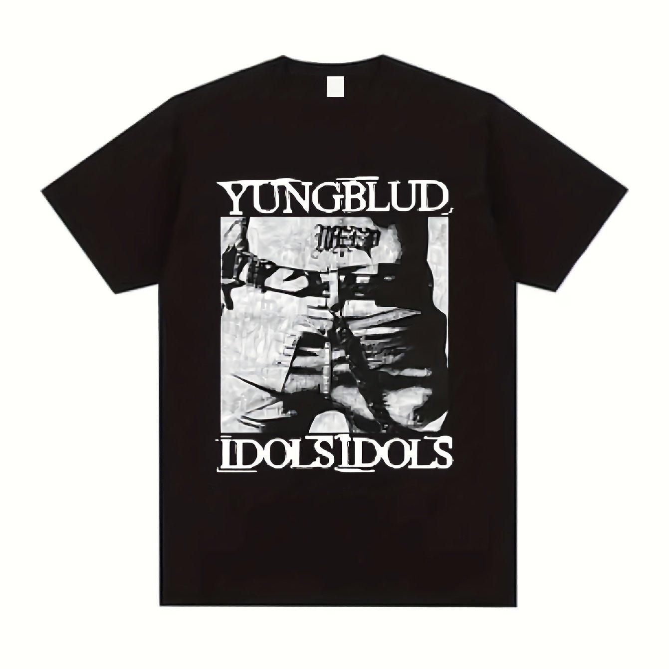 Yungblud Idios Album Graphic T-Shirt - Black Oversized Tee with White Band Design, Unisex Casual Streetwear for Men & Women 5XL різнокольоровий
Yungblud Idios Album Graphic T-Shirt - Black Oversized Tee with White Band Design, Unisex Casual Streetwear for Men & Women 5XL різнокольоровий
