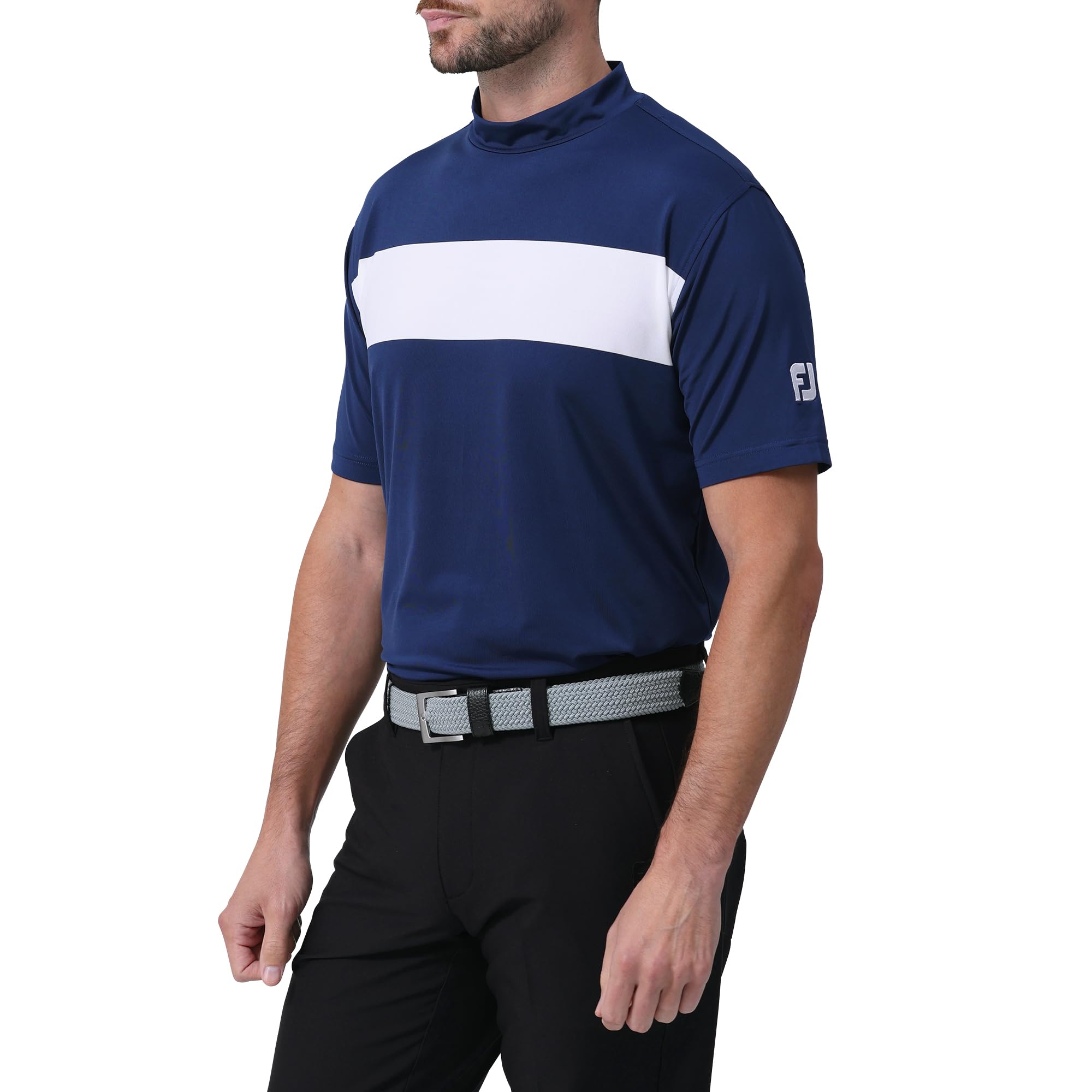 FootJoy Men s Chest Line Short Sleeve Mock Neck Shirt, Navy, Size L (FJ-S24-S23, 81775-L)
FootJoy Men s Chest Line Short Sleeve Mock Neck Shirt, Navy, Size L (FJ-S24-S23, 81775-L)