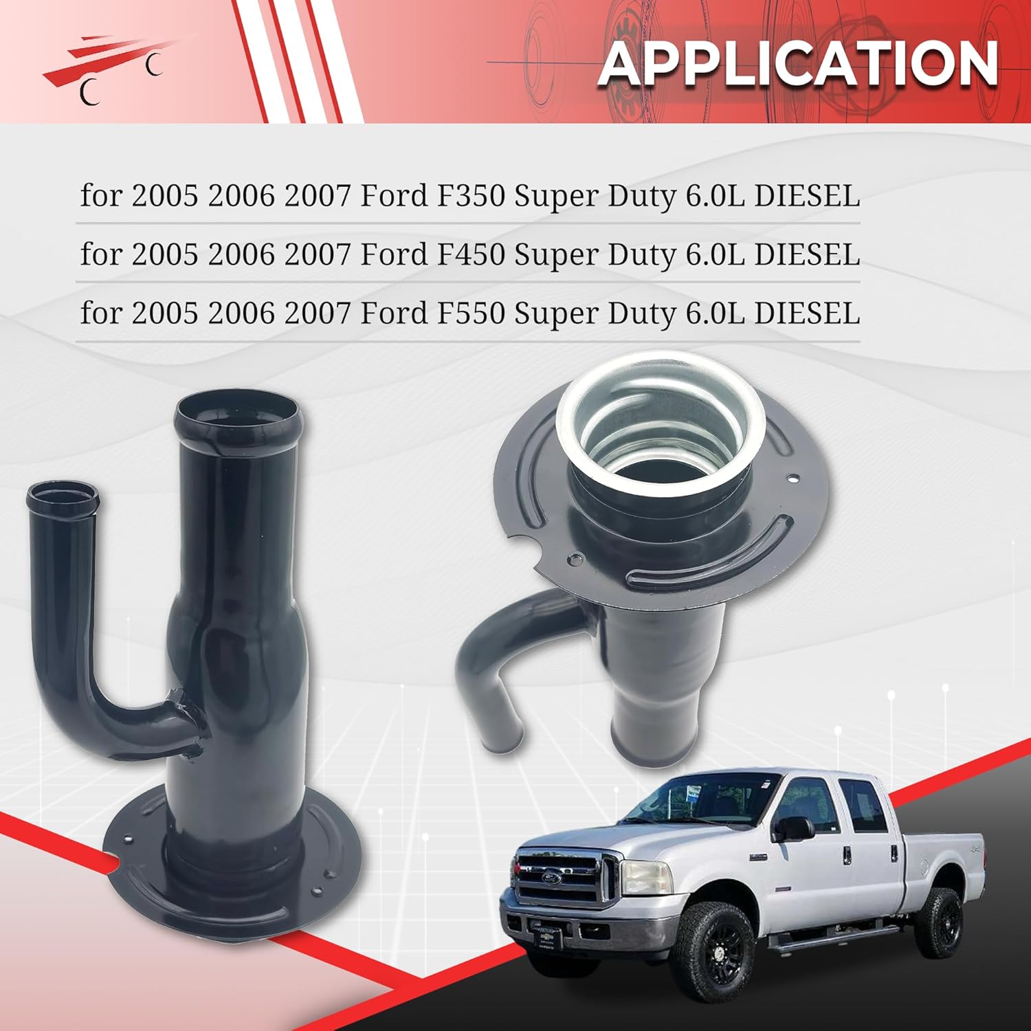 577-306 Трубка горловины топливного бака для 2005-2007 Ford F-350 F-450 F-550 Super Duty 6.0L 4C3Z9034C FN782
577-306 Трубка горловины топливного бака для 2005-2007 Ford F-350 F-450 F-550 Super Duty 6.0L 4C3Z9034C FN782