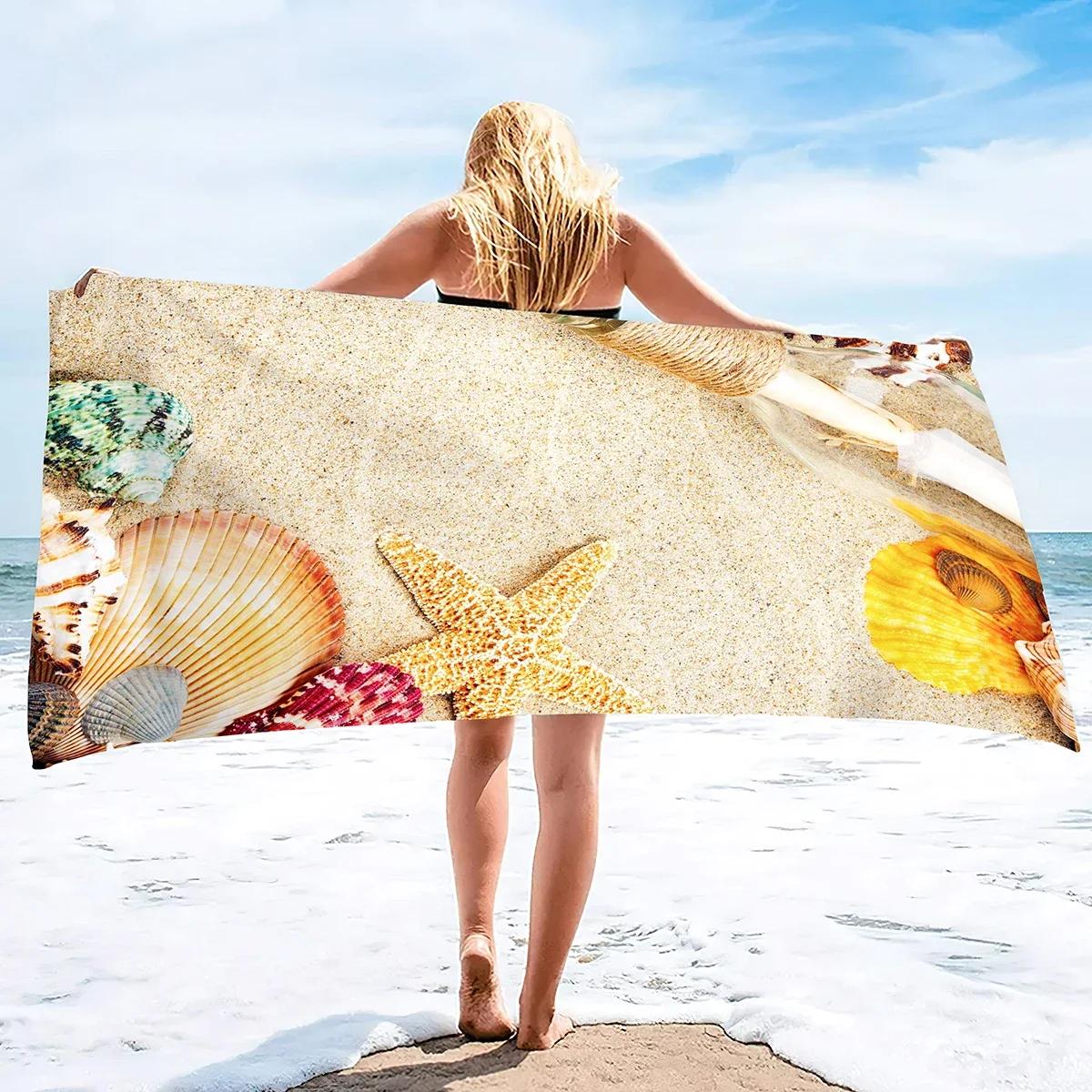 Shell Beach Towels Sand Free Bathroom Towel Soft Oversized Absorbent Dry Fast for Swimming Pool Towel W30*H60(CM)
Shell Beach Towels Sand Free Bathroom Towel Soft Oversized Absorbent Dry Fast for Swimming Pool Towel W30*H60(CM)