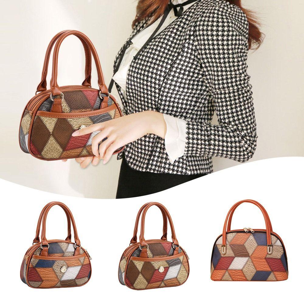 Color Patchwork Women Handbag Irregular Stitching Tote Bag Fashion Mobile Phone Bags
Color Patchwork Women Handbag Irregular Stitching Tote Bag Fashion Mobile Phone Bags