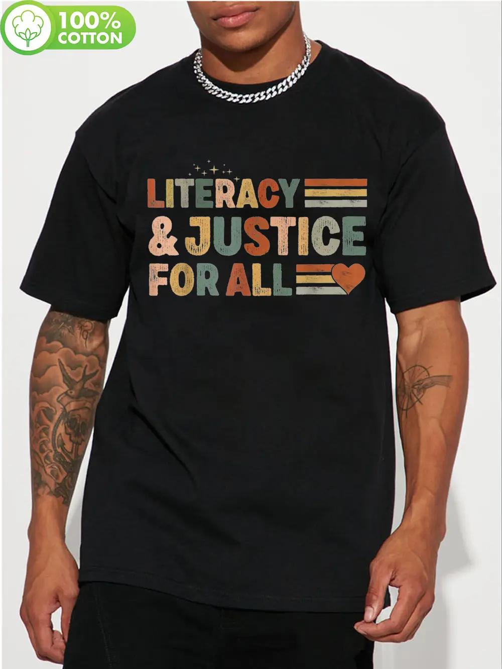 100% Cotton Literacy & Justice T-shirt - LITERACY & JUSTICE for ALL Design with Heart & Book Icons XXXXL
100% Cotton Literacy & Justice T-shirt - LITERACY & JUSTICE for ALL Design with Heart & Book Icons XXXXL