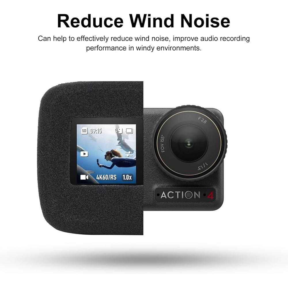 For DJI Osmo Action 5 Pro 4 3 Wind Noise Reduction Sponge Foam Windslayer Cover Housing Windproof Windshield Recording Case
For DJI Osmo Action 5 Pro 4 3 Wind Noise Reduction Sponge Foam Windslayer Cover Housing Windproof Windshield Recording Case
