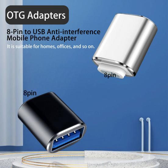 Mobile Phone Converter Performance High Extension High-speed Support OTG USB 8-Pin to Compatible Widely USB Adapter
Mobile Phone Converter Performance High Extension High-speed Support OTG USB 8-Pin to Compatible Widely USB Adapter