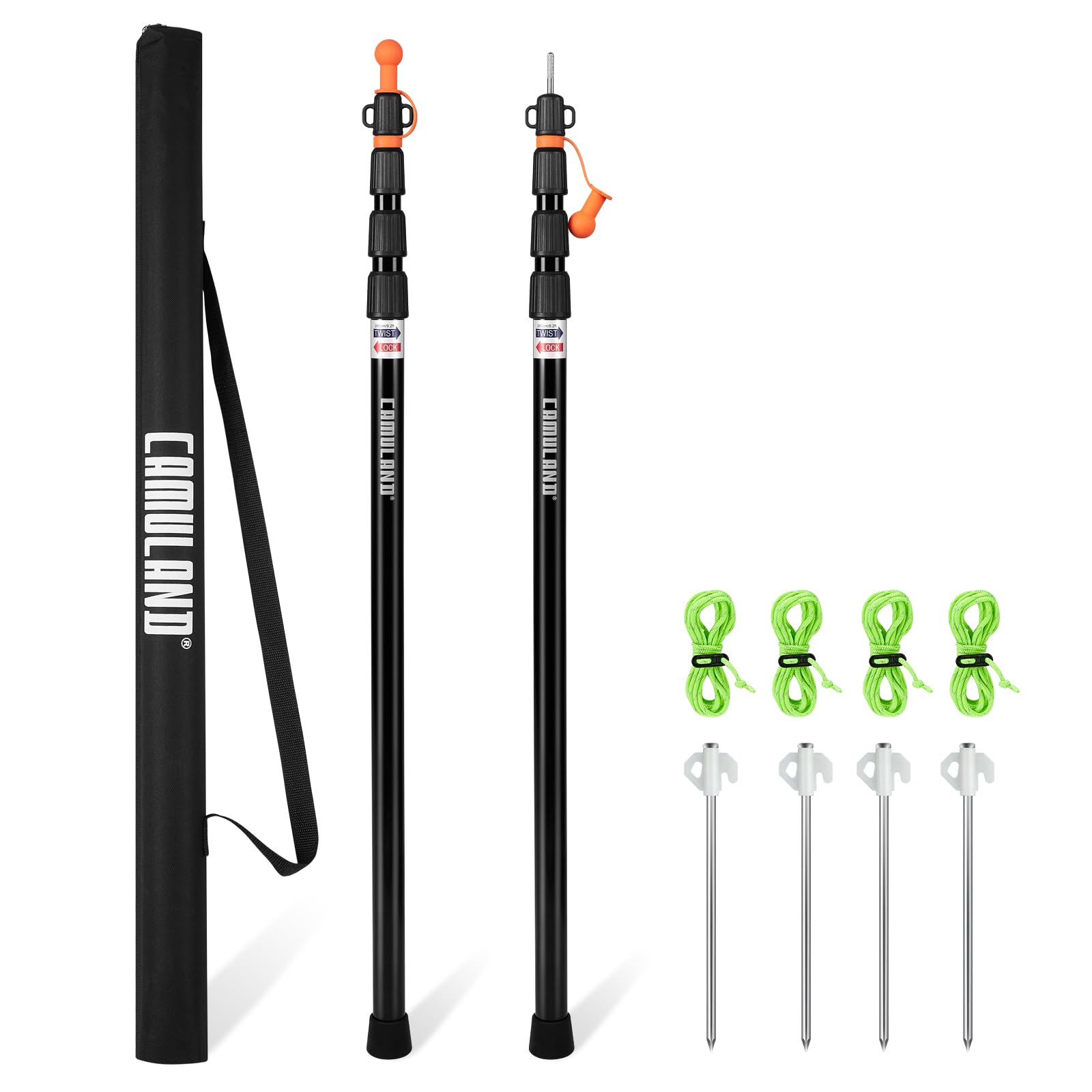 CAMULAND Tent Pole Aluminum Tarp Pole Telescoping Diameter 30mm Height 4 Stepless Adjustable Lightweight Set of 2 Sliding One Touch Length Adjustment
CAMULAND Tent Pole Aluminum Tarp Pole Telescoping Diameter 30mm Height 4 Stepless Adjustable Lightweight Set of 2 Sliding One Touch Length Adjustment