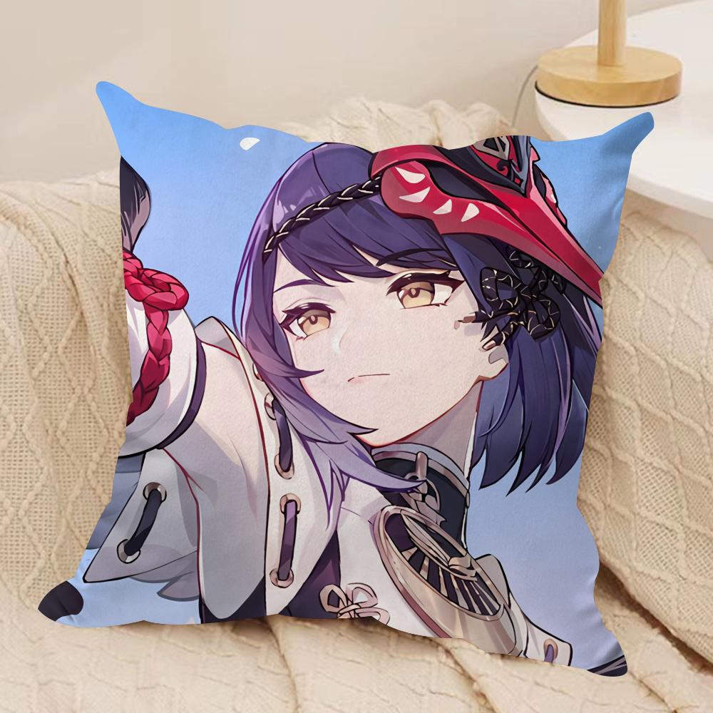 Kujo Sara genshin impact Cushion Cover Silky Short Plush Invisible Zipper Dustproof Sofa Pillow Case for Home Decor 30x30cm
Kujo Sara genshin impact Cushion Cover Silky Short Plush Invisible Zipper Dustproof Sofa Pillow Case for Home Decor 30x30cm