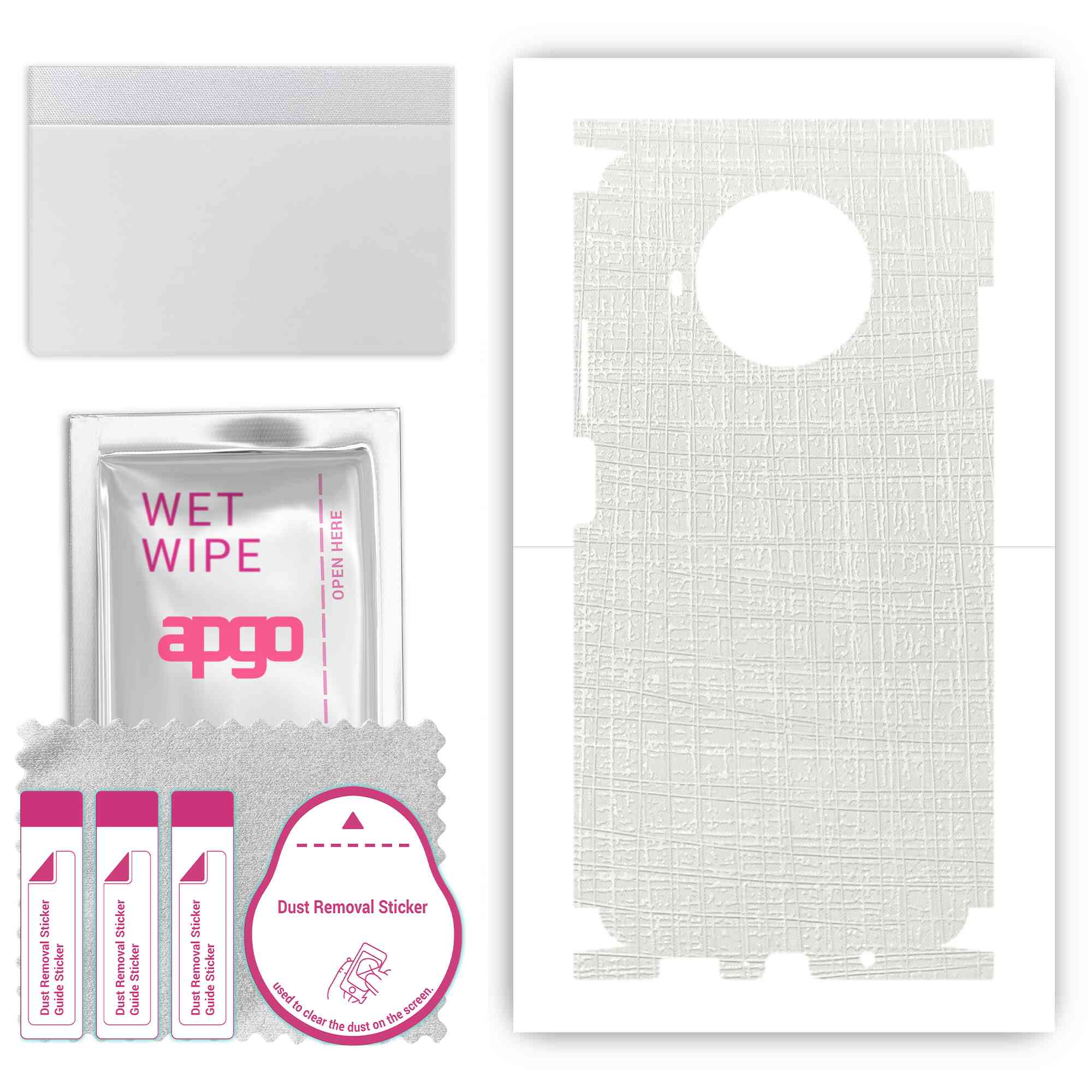 Apgo Protective Skin Sticker for the back+sides compatible with Xiaomi Redmi Note 9 Pro 5G, Full Wrap Film, Foil, Vinyl - Pattern White Fabric
Apgo Protective Skin Sticker for the back+sides compatible with Xiaomi Redmi Note 9 Pro 5G, Full Wrap Film, Foil, Vinyl - Pattern White Fabric