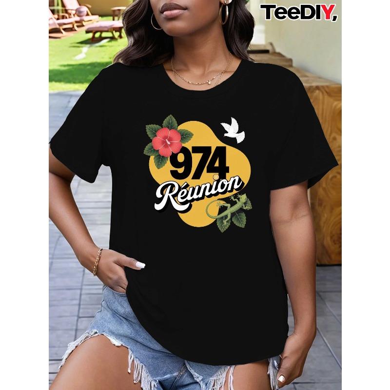 Women s Citrus & Hibiscus Print T-Shirt - Hawaiian-Inspired Short Sleeve Top Number Design, Relaxed Fit Casual Tee for Beachwear 4XL чорний
Women s Citrus & Hibiscus Print T-Shirt - Hawaiian-Inspired Short Sleeve Top Number Design, Relaxed Fit Casual Tee for Beachwear 4XL чорний