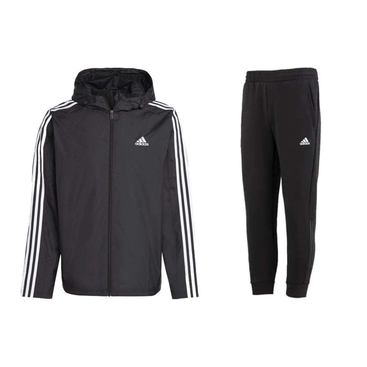 Adidas Printed Logo Zip-Up Hooded Long Sleeve Jacket And Solid Color Mid-Rise Outdoor Long Pants Casual Sports Set Men Sets Black IB0381+HN8984 S
Adidas Printed Logo Zip-Up Hooded Long Sleeve Jacket And Solid Color Mid-Rise Outdoor Long Pants Casual Sports Set Men Sets Black IB0381+HN8984 S