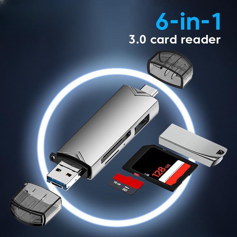 OTG Type C Устройство чтения карт Micro Sd Тип C К Usb Otg Адаптер 6 в 1 USB 3.0 TF-карта USB-флеш-накопитель Устройство чтения карт типа C
OTG Type C Устройство чтения карт Micro Sd Тип C К Usb Otg Адаптер 6 в 1 USB 3.0 TF-карта USB-флеш-накопитель Устройство чтения карт типа C