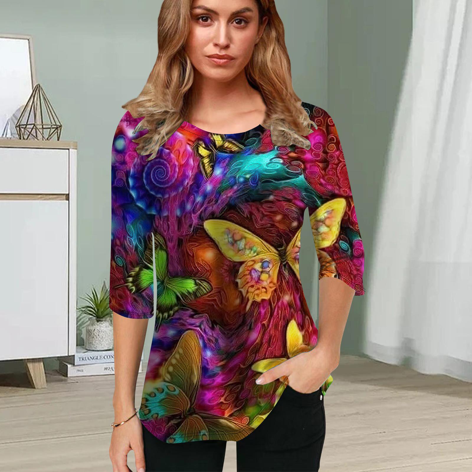 Женская блузка с принтом 3D Dreamy Butterfly Flower с коротким рукавом, летние повседневные топы с круглым вырезом и коротким рукавом, футболка с коротким рукавом 8XL разноцветный
Женская блузка с принтом 3D Dreamy Butterfly Flower с коротким рукавом, летние повседневные топы с круглым вырезом и коротким рукавом, футболка с коротким рукавом 8XL разноцветный