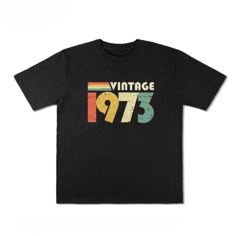 EuropeanAmerican Style 1973 Shortsleeved Tshirt American Retro High Street Mens Womens Hiphop Loose Summer Couple Set M
EuropeanAmerican Style 1973 Shortsleeved Tshirt American Retro High Street Mens Womens Hiphop Loose Summer Couple Set M